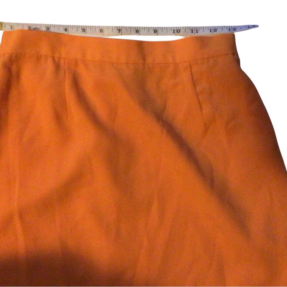 Tower Hill Elegant Orange Women's Jacket & Skirt Set Size 6 - Picture 3 of 4